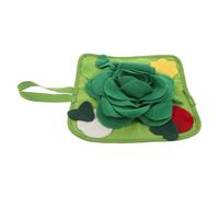 EPIGEIST Interactive Slow Feeding Snuffle Mat for Rabbits and Small Pets Green Pet Foraging Nosework Pad Enrichment Puzzle for Hamsters Ferrets Guinea Pigs Enhances Cognitive Stimulation