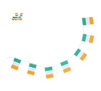 EPIGEIST Ireland String Flag Bunting Banner with Irish Flags Hanging Decor for St Patricks Day Party Lightweight Portable Decoration for Bars Restaurants Home Celebration