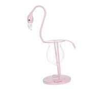 EPIGEIST Iron Flamingo Vase Hydroponic Flamingo Plant Hydroponic Vase Indoor Office Desk Decor Creative Decoration Pink Glass
