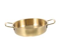 EPIGEIST Korean Stainless Steel Soup Pot Lightweight Scald Double Handle Ramen Noodle Pot for Outdoor Camping Food Storage and Cooking