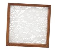 EPIGEIST Lace Nail Art Display Board with Wooden Frame Stylish Nail Color Display Tray for Professional Artists and Enthusiasts for Creative Manicure Photos