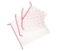 EPIGEIST Large Drawstring Laundry Bag Set for Dirty Clothes, Plastic Storage Pouches with Closure, Portable Travel Organizer for Clothes, Socks, Shoes - 4 Pieces (cherry