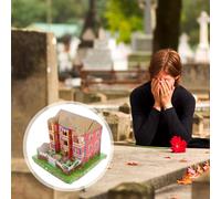 EPIGEIST Large Three-Story Paper Villa for Burning Funeral Sacrifice Ancestral Worship Ghost Festival Offering Traditional Chinese Ceremony for Respect and Blessings
