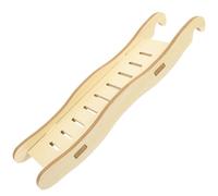 EPIGEIST Large Wooden Hamster Ladder with Platform and Wavy Steps Pet Cage Accessory for Dwarf Hamsters and Small Pets Natural Wood Climbing Staircase Ornament