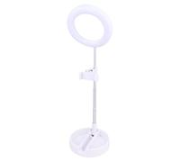 EPIGEIST LED Selfie Ring Light with Foldable Phone Holder Desktop Makeup Lamp White LED Light for Live Streaming and Video Calls