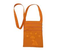 EPIGEIST Lightweight Buddhist Monk Crossbody Sling Bag with Triple Zipper Organizer Pouch for Pilgrimage Travel and Daily Use Elegant Unisex Shoulder Cloth Container for Prayer Items