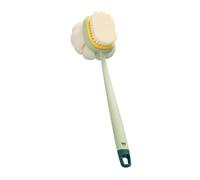 EPIGEIST Long Handle Back Scrubber Ergonomic Dual Sided Bath Brush for Shower Soft Exfoliating Body Brush with Massage Function for Skin Health and Circulation Green Design