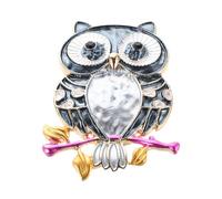 EPIGEIST Magnetic Needle Keeper with Owl Motif for Organizing Thread and Preventing Accidental Loss, Alloy and Iron Material, for Needlepoint and Needle Organizer Tasks in Cross Stitch