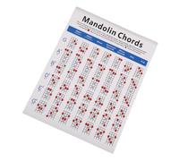 EPIGEIST Mandolin Chord Chart Large Plate Paper Fingering Diagram Practice Guide Lightweight Portable for Beginners Tool