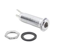 EPIGEIST Metal Electric Guitar Bass Input Jack Socket Cylinder Output Replacement for Bass and String Guitar with Full-contact Design Sturdy Mounting Screw