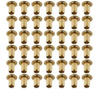 EPIGEIST Metal Hollow Eyelet Rivets Lightweight Hollow Design with Secure Fastening Structure 100pcs for Lyre and Stringed Instruments for Harp Maintenance, Crafting Accessories and DIY