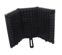 EPIGEIST Microphone Material Windscreen Foldable and with Cover Iron Improves Sponge Multi-layer Noise Reduction System, Adjustable Angle for Reduces Ambient Sound Recording