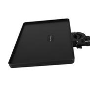 EPIGEIST Microphone Stand Clamp-on Shelf 2 Pack Adjustable Height Thickened Abs Metal Clip-on Tray with Higher Edges Anti-slip Design Black for Holding Gadgets