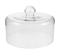 EPIGEIST Microwave Glass Splatter Cover 9x6.7 Inch Cake Dome Lid with Steam Vents for Microwave Safe Food Plates, Veggie Trays, and Salad Platters in Kitchen and Dining