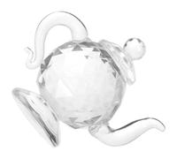 EPIGEIST Mini Crystal Teapot Ornament Decorative Tabletop Home Desktop Decoration Living Room Collectible Craft for New Year