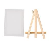 EPIGEIST Mini Wooden Tabletop Easel Display Rack for Canvas and Photos Small Tripod Stand with Frame Durable Wood Artist Painting Stand for Students and Office Presentations