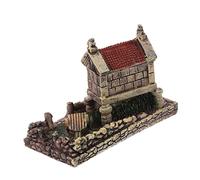 EPIGEIST Miniature Resin Cottage for Fairy Garden Decoration Compact Micro Landscape House Ornament for Desktop Lawn Balcony Easter and Cake Decoration Vivid Cartoon Style