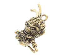 EPIGEIST Monkey King Brass Keychain Charm Chinese Feng Shui Amulet for Wealth Luck Multipurpose Backpack Accessory and DIY Jewelry Pendant