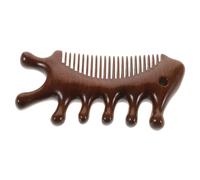 EPIGEIST Multifunctional Wooden Massage Comb for Women Fine Tooth Design for Curly Hair Portable Scalp Stimulator for Head Neck Nose and Cheek Care Compact Grooming Tool