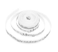 EPIGEIST Musical Note Satin Ribbon Yards Printed Polyester DIY Craft Ribbon for Wrapping Favor Boxes Bouquets Home Decor with Stylish Music Themed Design for Festive Celebrations