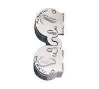 EPIGEIST My First Curl and Tooth Keepsake Box for Newborns, Silver Metal Elephant Shape, Small Size Baby Hair and Teeth Storage Case