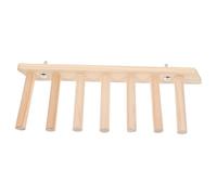 EPIGEIST Natural Wood Bird Perch Stand Ladder for Parakeets and Parrots Climbing Perch for Cage Sturdy Wooden Platform for Paw Grinding and Exercise