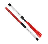 EPIGEIST Nylon Wire Drum Brushes for Jazz Drumming Red Brush Sticks for Rhythm Acoustic Drums Nylon Construction Portable Percussion Accessories for Professional Music Practice