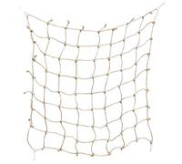 EPIGEIST Parrot Climbing Net with Hook, Natural Jute Rope Bird and Small Pet Hammock, Squirrel and Hamster Hanging Woven Climbing for Cage Exercise and Rest