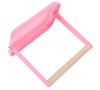 EPIGEIST Pet Parrot Playstand Parakeet Training Stand with Pink Wood and Abs Construction Easy Installation Easy Maintenance Home Table Bird Accessory