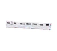 EPIGEIST Piano Keyboard Paper Teaching Aid for Beginners and Teachers with Key Ratio Design Assorted Colour Practice Chart to Improve Learning Efficiency for Piano and Keyboard
