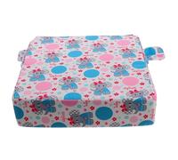 EPIGEIST Polyester Dining Chair Booster Cushion Highchair Seat Mat with Double Straps Non-Slip Dismountable Booster Seat for Year Old Boys and Blue Elephant Pattern