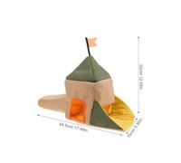 EPIGEIST Polyester Hamster Hideaway House for Small Pets - Guinea Pig Cozy Shelter and Cage Decor, Sturdy Small Animal Hideout with Soft Bed for Hamsters and Guinea Pigs