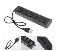 EPIGEIST Port USB Hub with LED Indicator Portable Multi USB Port Expander for Laptop and Computer Independent Power Control High Speed Data Transfer