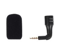 EPIGEIST Portable 3.5mm Plug Recording Microphone with High-definition Sound Quality and Rubber Sponge Design, for Home Ktv Time and Video Making, Black Miniature Mic with 2.1 Channel