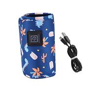 EPIGEIST Portable USB Bottle Warmer Bag Wear Resistant Insulated Milk Bottle Heater for to Use USB Interface for Go Feeding Random Color