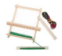 EPIGEIST Portable Wooden Weaving Loom Frame DIY Handheld Craft Tool for Beginners and Adults Sturdy Construction for Yarn Bracelet Making and Creative Weaving