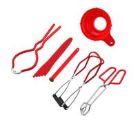 EPIGEIST Premium Jam Making Canning Kit with Heat-Resistant Jar Lifter Non-Slip Tongs Wide Mouth Funnel and Lid Lifter for Safe and Easy Food Preserving