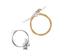 EPIGEIST Professional Lyre Replacement Strings Metal Wires with Markings Stable Tension for Crisp Rich Sound Easy Installation for Harp Instruments for Musicians and Giving