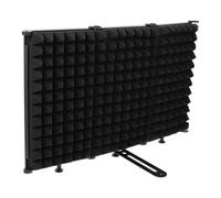 EPIGEIST Professional Microphone Windproof Shield Noise Reduction Partition for Studio Recording and Live Broadcast Portable Folding Sound Isolation Screen Compatible with Mic Stands Black