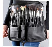 EPIGEIST Professional PU Cosmetic Waist Bag Brush Storage Tubes Multifunction Makeup Brush Organizer for Women Compact Lightweight Travel Makeup Bag with Large Capacity