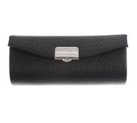 EPIGEIST Pu Leather Lipstick Case Single Compact Portable Lipstick Holder Litchi Texture Black for Women Purse Cosmetic Storage