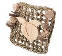 EPIGEIST Rabbit Grass Mat Woven Chew for Cage Protection Natural Pet Bedding for Rabbits Guinea Pigs Chinchillas Hamsters Tenacious Teeth Grinding Mat for Mental and Physical Health