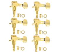 EPIGEIST Ratio Fully Enclosed Locking Guitar Tuners Tuning Pegs for Electric Acoustic Guitars Stability with Complete Installation Accessories Left Handed Gold
