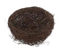 EPIGEIST Rattan Bird Nest Artificial Birds Nest Decoration Prop 20cm Diameter for Garden Ornament and Photography Display