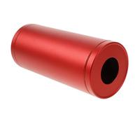 EPIGEIST Red Aluminum Alloy Car Tissue Holder Cylinder Multifunctional Round Tissue Box and Drink Cup Organizer for Vehicles Stylish Napkin Dispenser Maximizing Space and Convenience