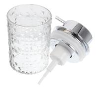 EPIGEIST Refillable Foaming Hand Soap Dispenser with Ergonomic Pump Clear Bottle for Facial Cleanser Body Wash and Bathroom Liquid Soaps Easy-use Foam Generator for Deep Pore Cleansing