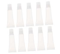 EPIGEIST Refillable Lipstick Containers and Portable Lip Gloss Tubes 10ml 10pcs Soft Tubes with Caps Suitable for Travel Diy Lip Glazes Storage