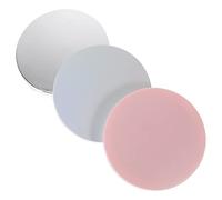 EPIGEIST Refillable Loose Powder Box 3pcs Set Ultra-thin Portable Cosmetic Powder Containers with Elastic Net and Mirror for Travel and Daily Makeup Use, Stylish Empty Puff Holder Cases