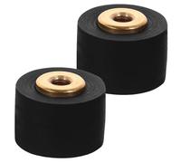 EPIGEIST Replacement Pinch Roller for Recorder Radio Tape Repair, Rubber Belt Wheel with Easy Installation and Wear Resistance for DIY Maintenance (2Pcs, Black)