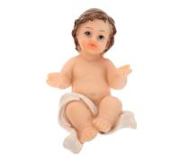 EPIGEIST Resin Jesus Statue Detailed Nativity Scene Figurine for Home and Church Decor Religious Desktop Ornament Symbolizing Hope and Blessings